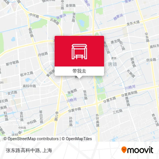 张东路高科中路地图