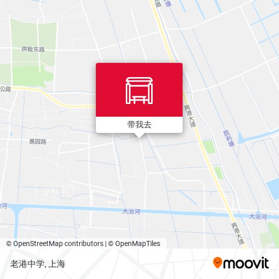 老港中学地图