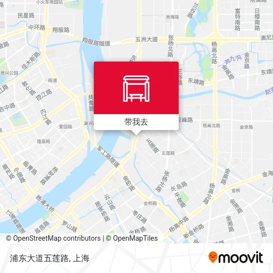 浦东大道五莲路地图