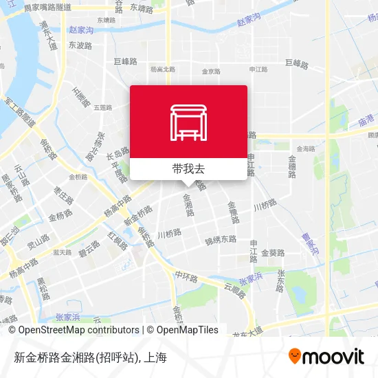 新金桥路金湘路(招呼站)地图
