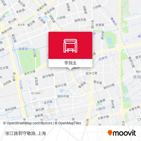 张江路郭守敬路地图