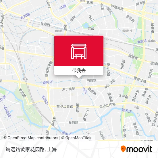 靖远路黄家花园路地图