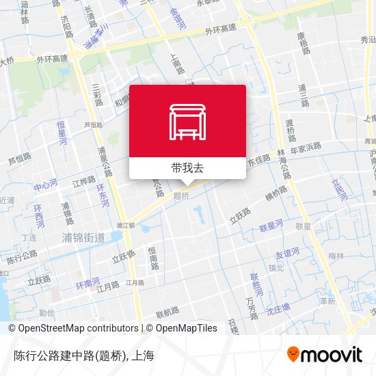 陈行公路建中路(题桥)地图