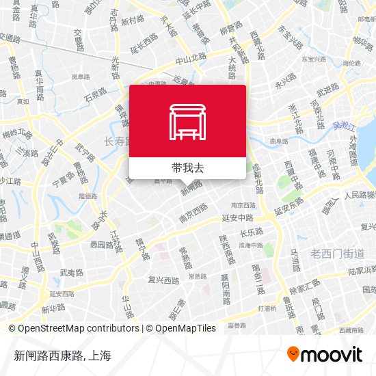 新闸路西康路地图