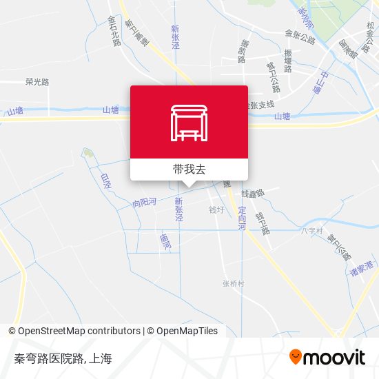 秦弯路医院路地图