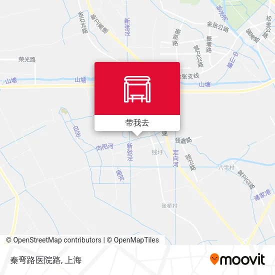 秦弯路医院路地图