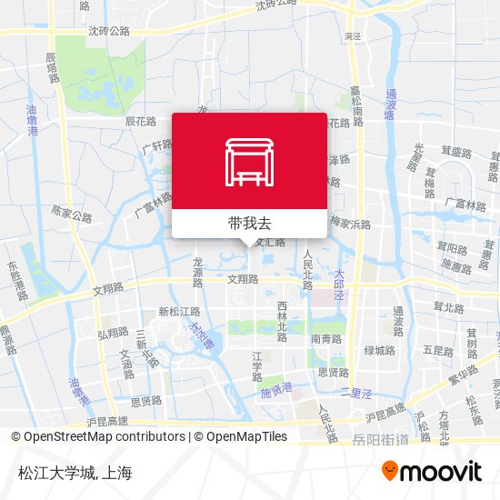 松江大学城地图