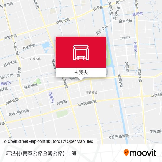庙泾村(南奉公路金海公路)地图