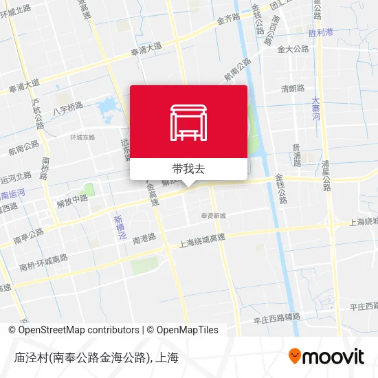 庙泾村(南奉公路金海公路)地图