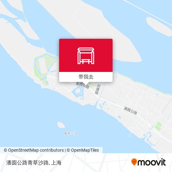 潘圆公路青草沙路地图