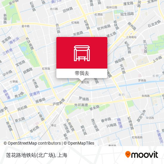 莲花路地铁站(北广场)地图