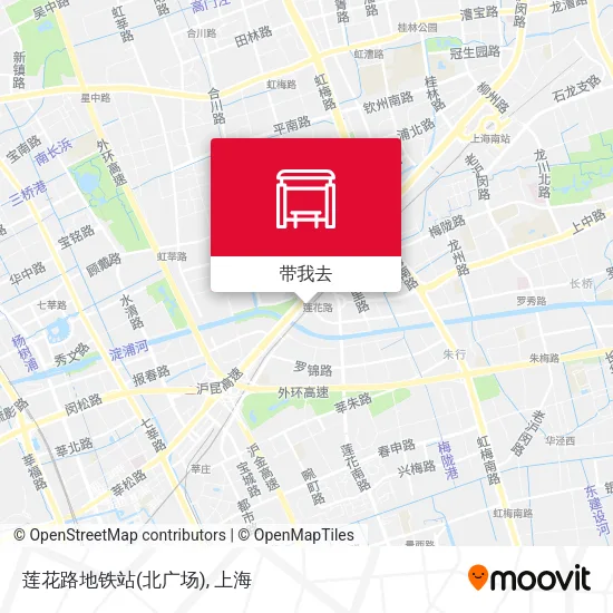 莲花路地铁站(北广场)地图