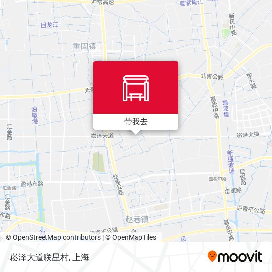 崧泽大道联星村地图