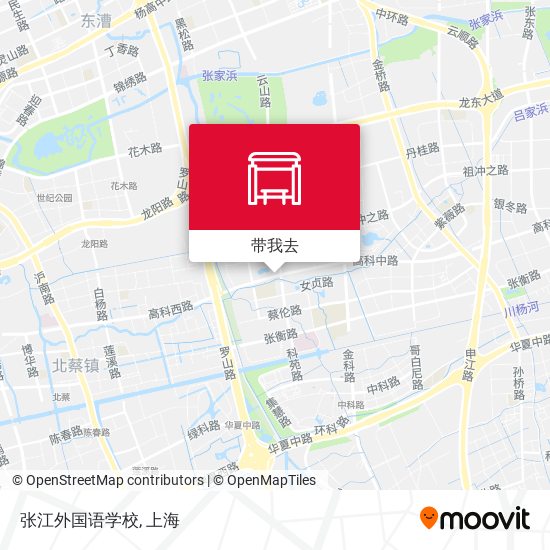 张江外国语学校地图
