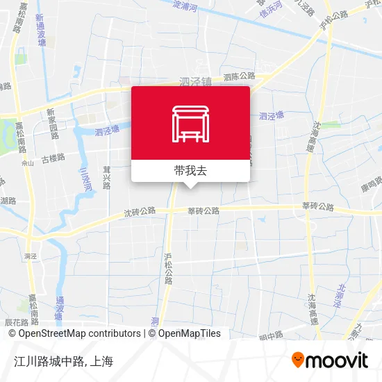 江川路城中路地图