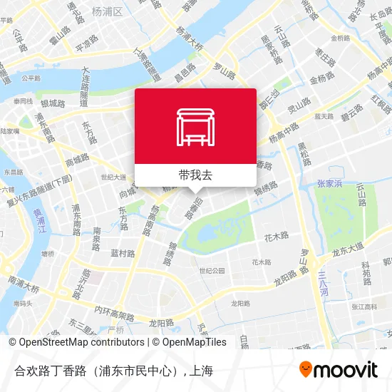 合欢路丁香路（浦东市民中心）地图