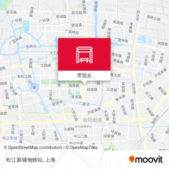 松江新城地铁站地图