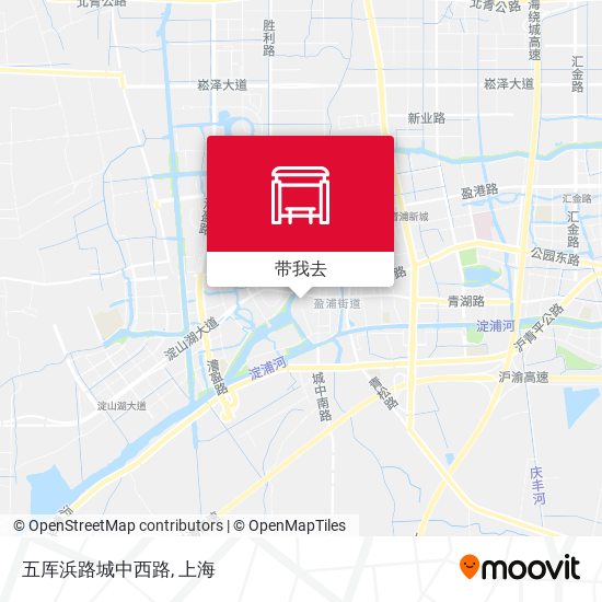 五厍浜路城中西路地图