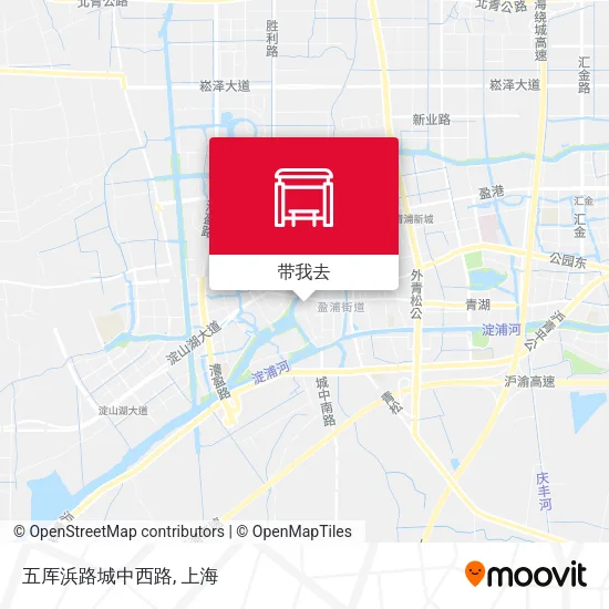 五厍浜路城中西路地图