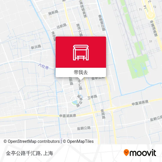 金亭公路千汇路地图