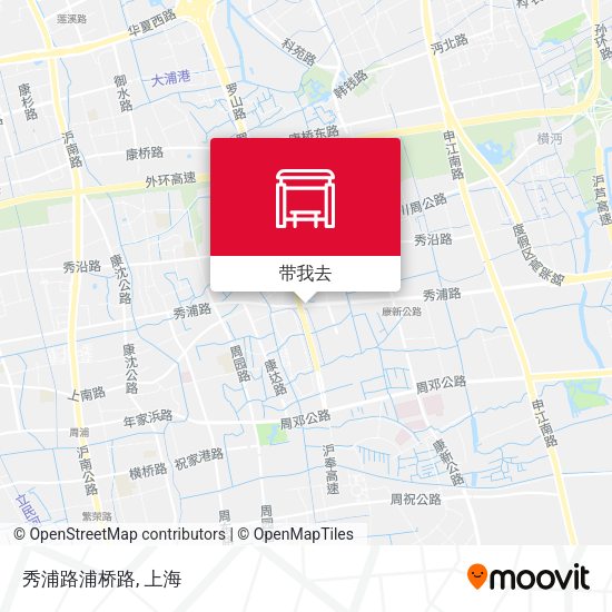 秀浦路浦桥路地图