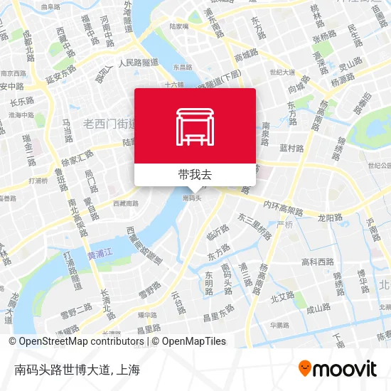 南码头路世博大道地图
