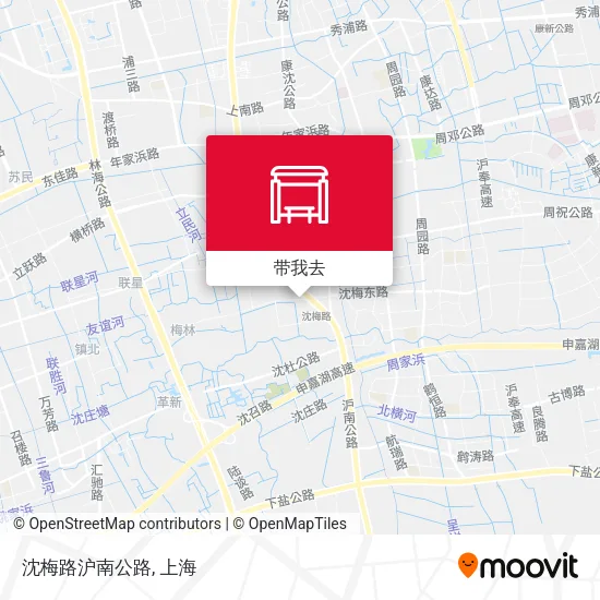 沈梅路沪南公路地图