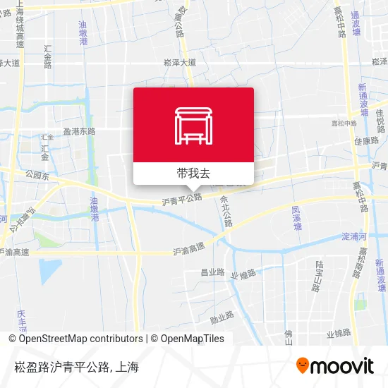 崧盈路沪青平公路地图