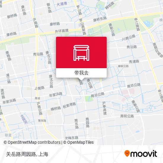 关岳路周园路地图