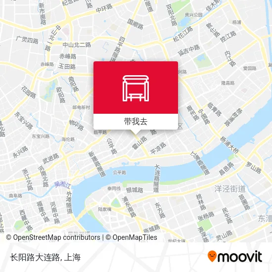 长阳路大连路地图
