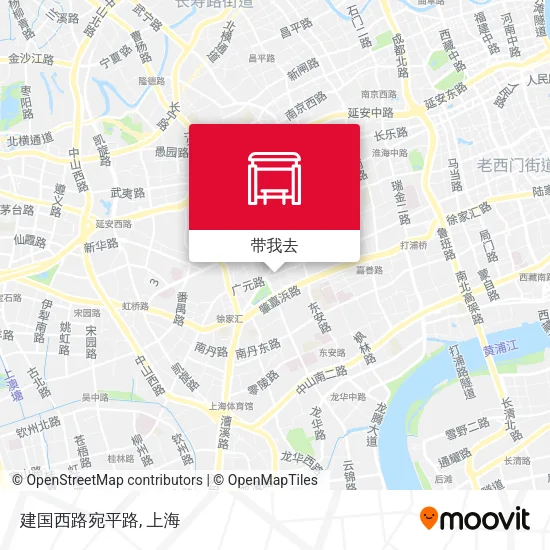 建国西路宛平路地图