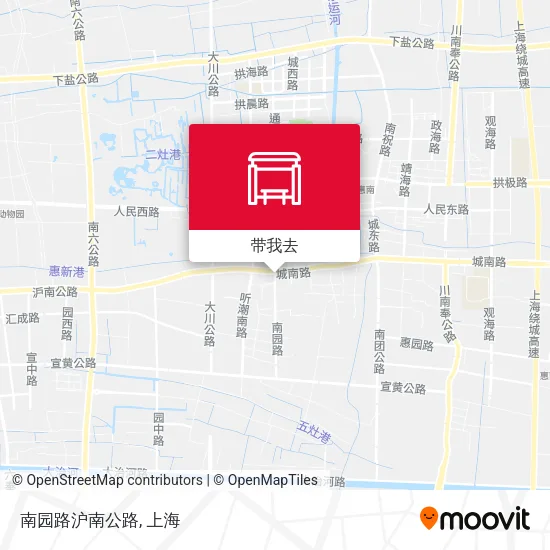 南园路沪南公路地图