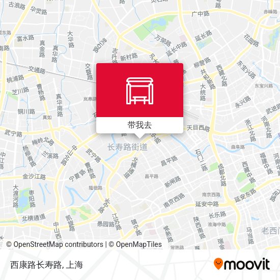 西康路长寿路地图