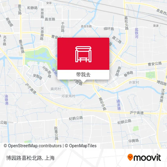 博园路嘉松北路地图