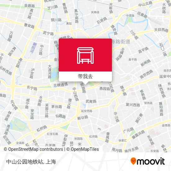 中山公园地铁站地图