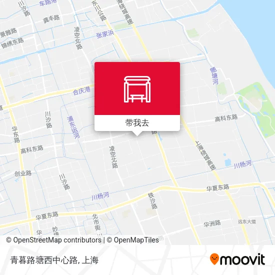青暮路塘西中心路地图