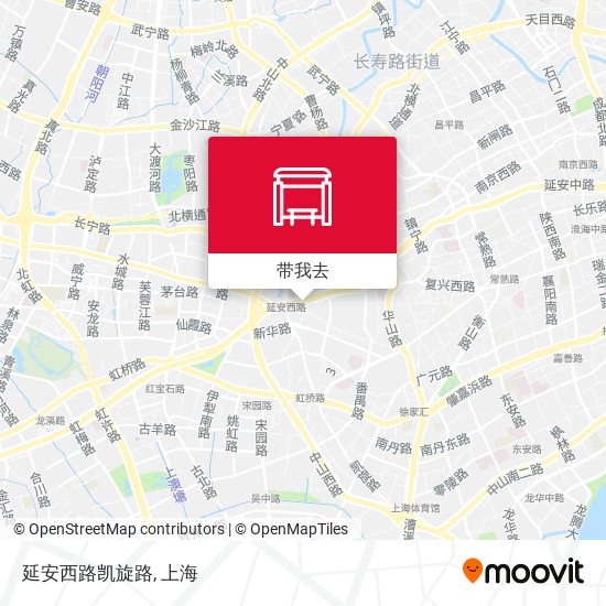 延安西路凯旋路地图