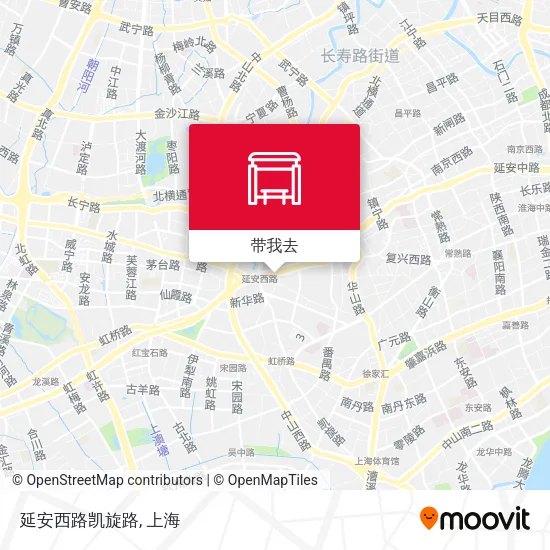延安西路凯旋路地图