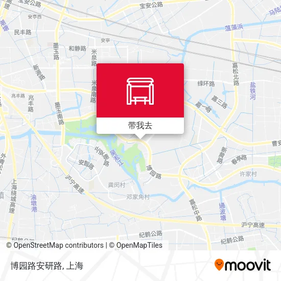 博园路安研路地图