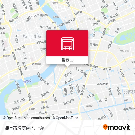 浦三路浦东南路地图