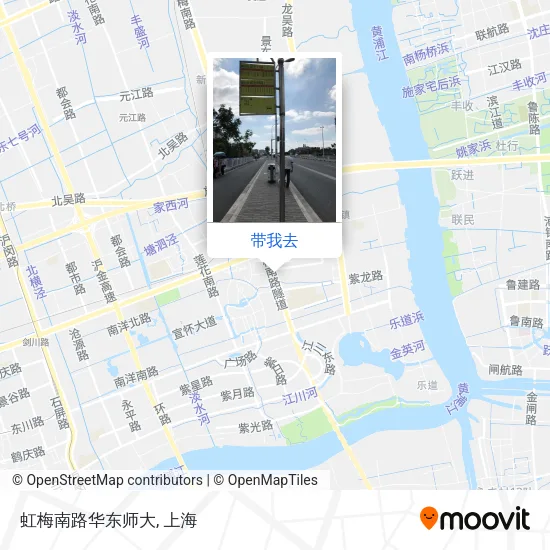 虹梅南路华东师大地图