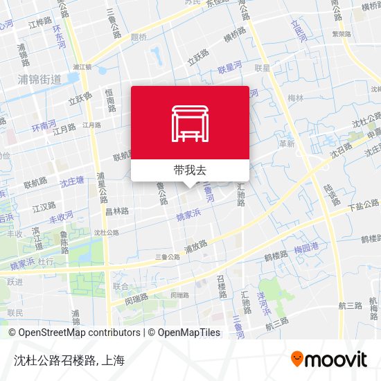 沈杜公路召楼路地图