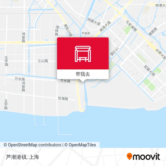 芦潮港镇地图