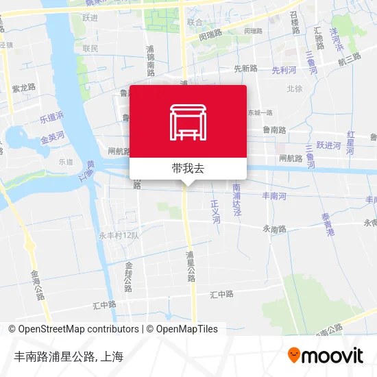 丰南路浦星公路地图