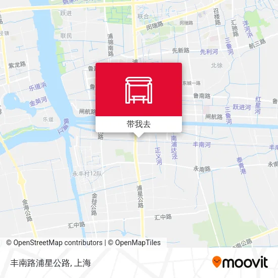 丰南路浦星公路地图