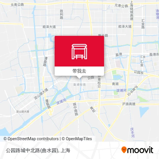 公园路城中北路(曲水园)地图