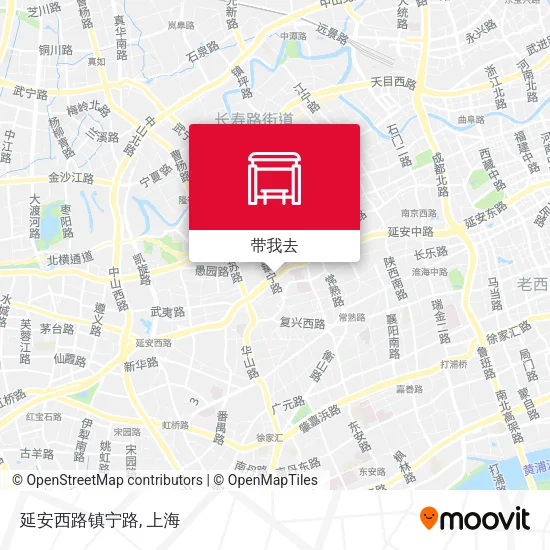 延安西路镇宁路地图