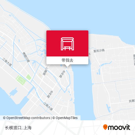 长横渡口地图