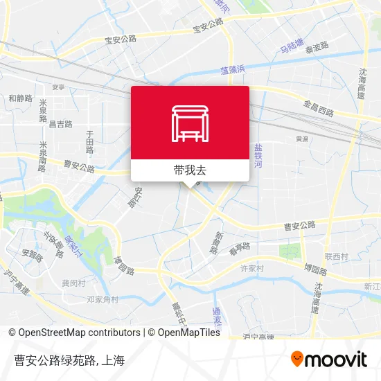 曹安公路绿苑路地图