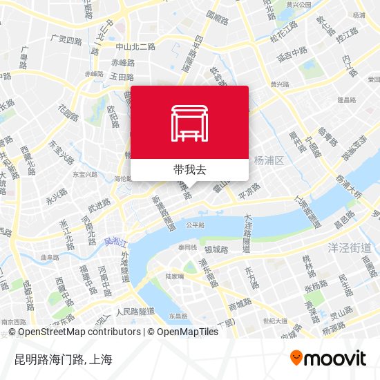 昆明路海门路地图